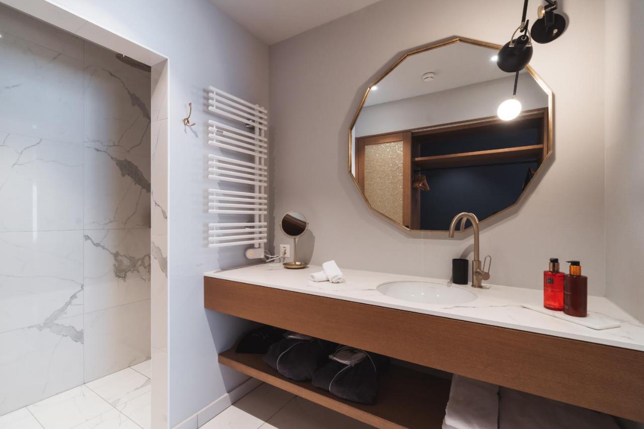 Boutique Hotel Glacier badkamer Boutique Hotel Glacier in Zwitserland badkamer.