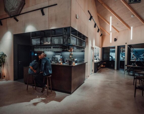 Hattvika Lodge in Lapland Noorwegen bar.