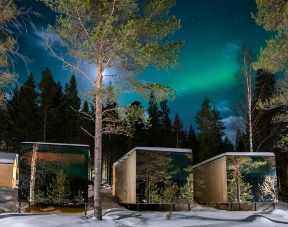 Kuuru Lakeside in Lapland Finland appartementen noorderlicht.