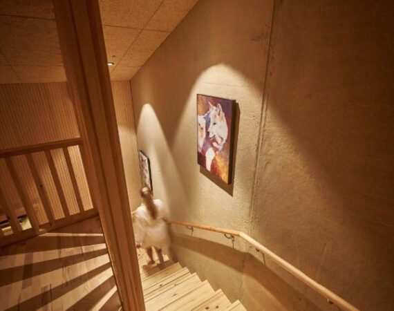 Nova Skyland Hotel in Lapland Finland houten interieur.