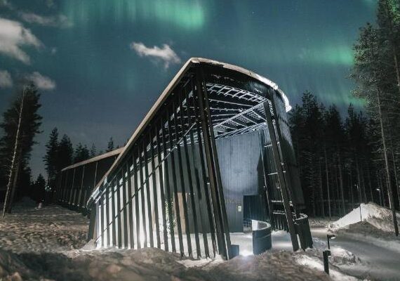Nova Skyland hotel in Lapland Finland Noorderlicht.