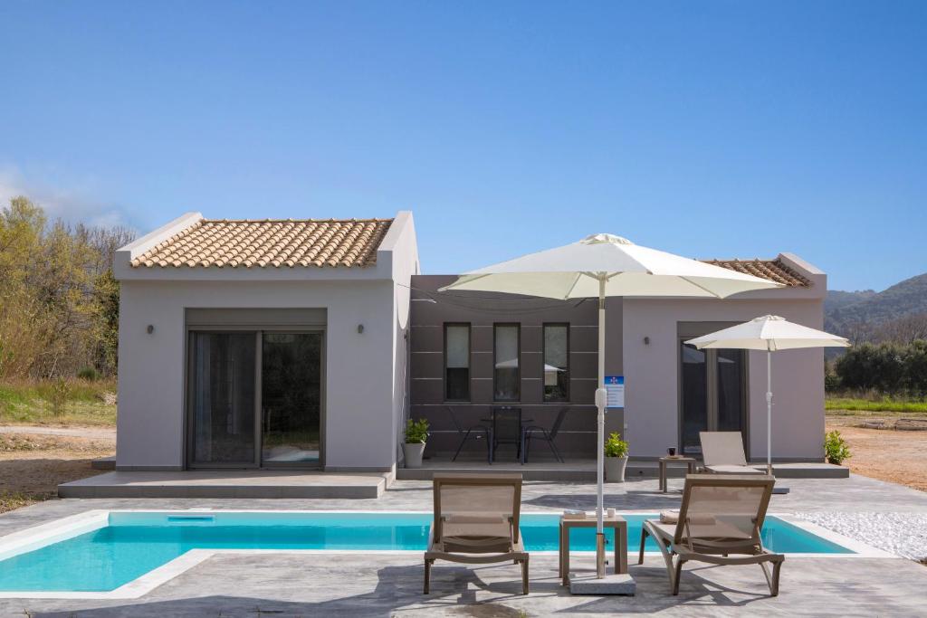 Throisma Private Country Residences in Griekenland Villa met een privézwembad.