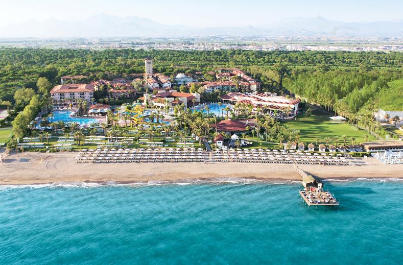 Accommodatie aan de zee met een waterpark Paloma Grida in Turkije.