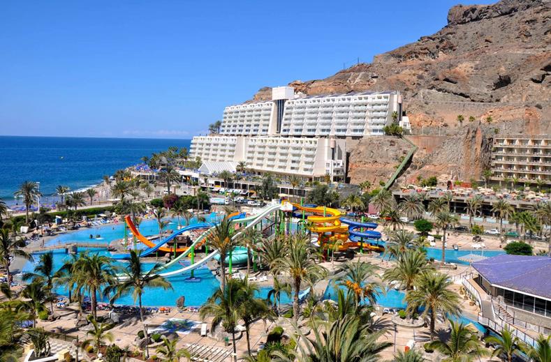 SPLASHWORLD LIVVO Valle Taurito 4 Hotel aan het water met waterpark in Gran Canaria Spanje.