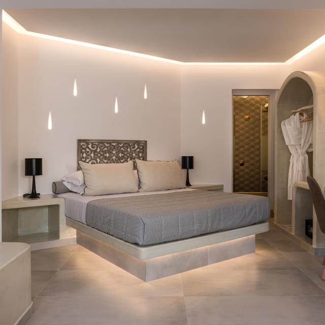 Marvarit Suites traditionele suite met jacuzzi en spa in Messaria op Santorini